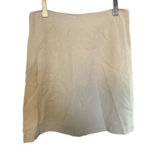 Vintage beige textured mini skirt